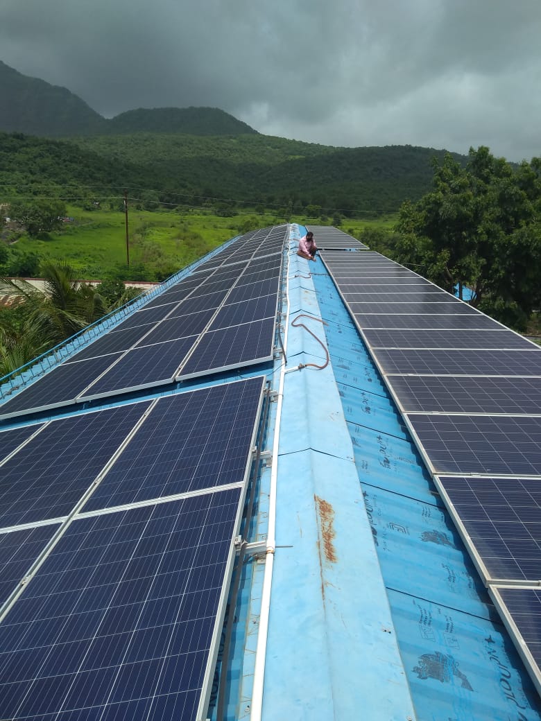 Industrial Sloped Tin Shed Solar